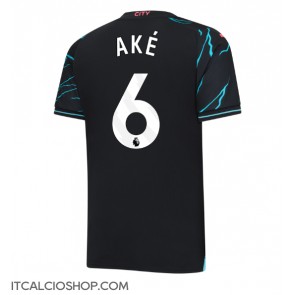 Manchester City Nathan Ake #6 Terza Maglia 2023-24 Manica Corta